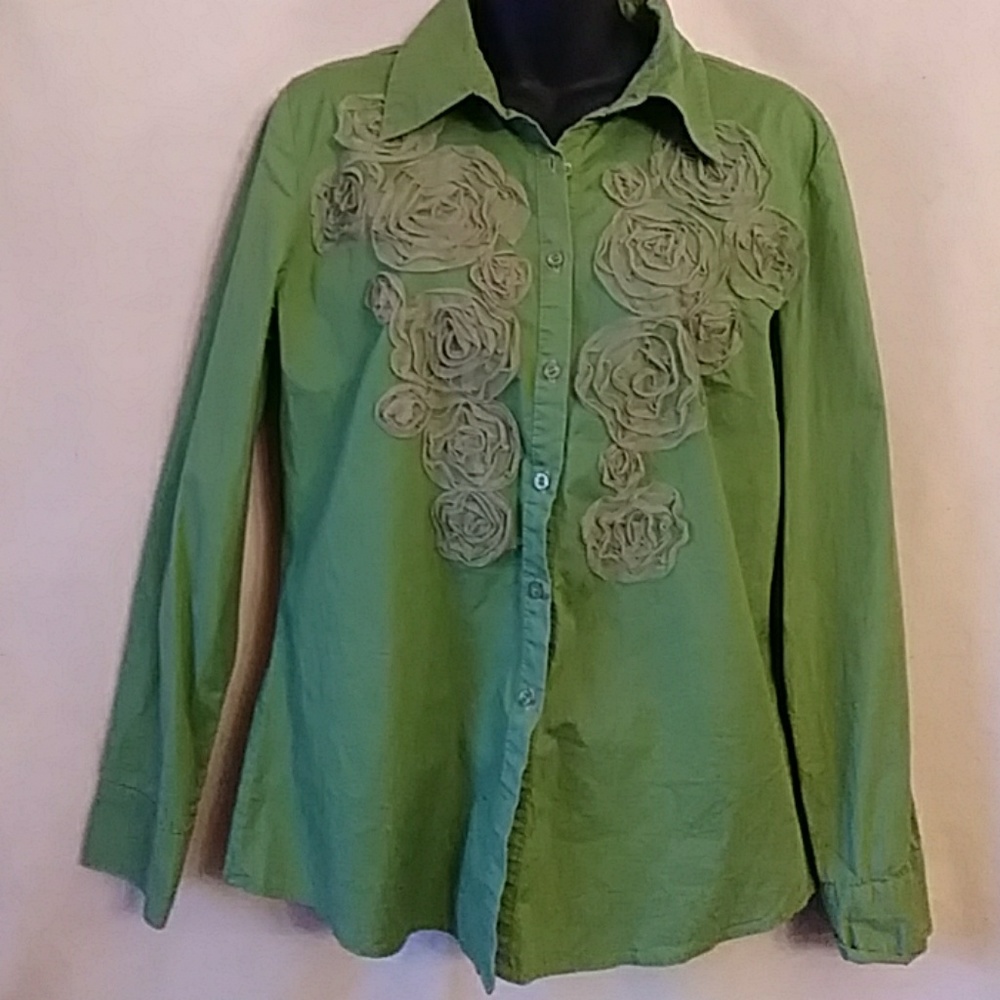 Katherine New York embellished blouse-sz M